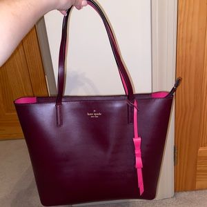 Kate spade tote bag with zipper